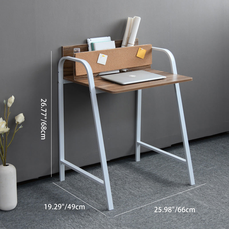 Modern Minimalist Rectangle Carbon Steel Medium Fiber Density Board Desk 4-Leg For Home Office DFM-F