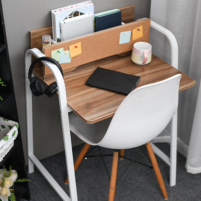 Modern Minimalist Rectangle Carbon Steel Medium Fiber Density Board Desk 4-Leg For Home Office DFM-F