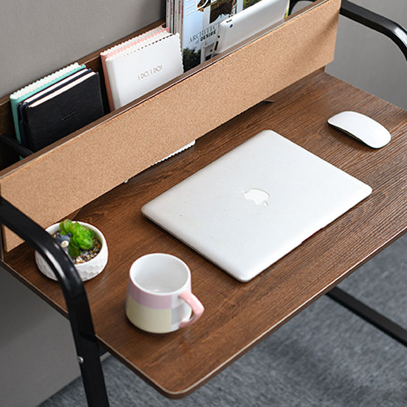 Modern Minimalist Rectangle Carbon Steel Medium Fiber Density Board Desk 4-Leg For Home Office DFM-F