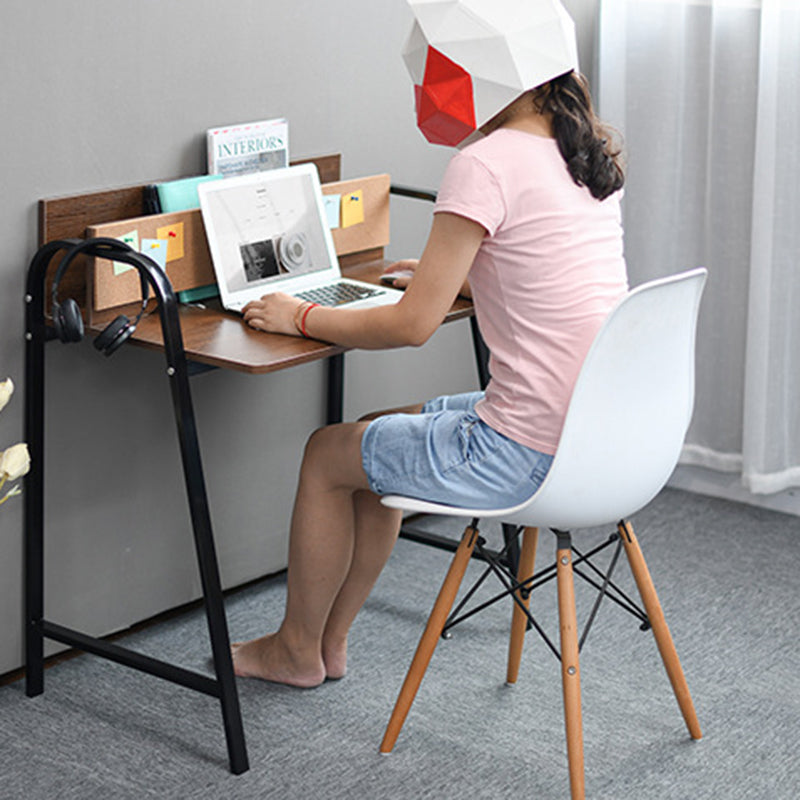 Modern Minimalist Rectangle Carbon Steel Medium Fiber Density Board Desk 4-Leg For Home Office DFM-F