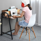 Modern Minimalist Rectangle Carbon Steel Medium Fiber Density Board Desk 4-Leg For Home Office DFM-F