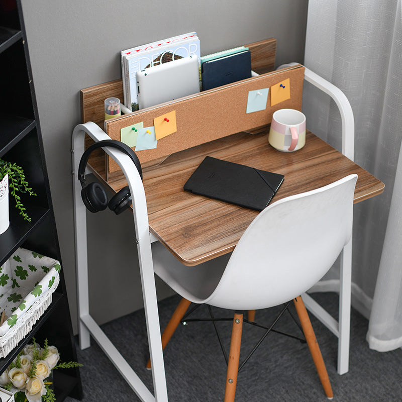 Modern Minimalist Rectangle Carbon Steel Medium Fiber Density Board Desk 4-Leg For Home Office DFM-F