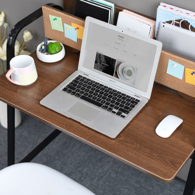 Modern Minimalist Rectangle Carbon Steel Medium Fiber Density Board Desk 4-Leg For Home Office DFM-F