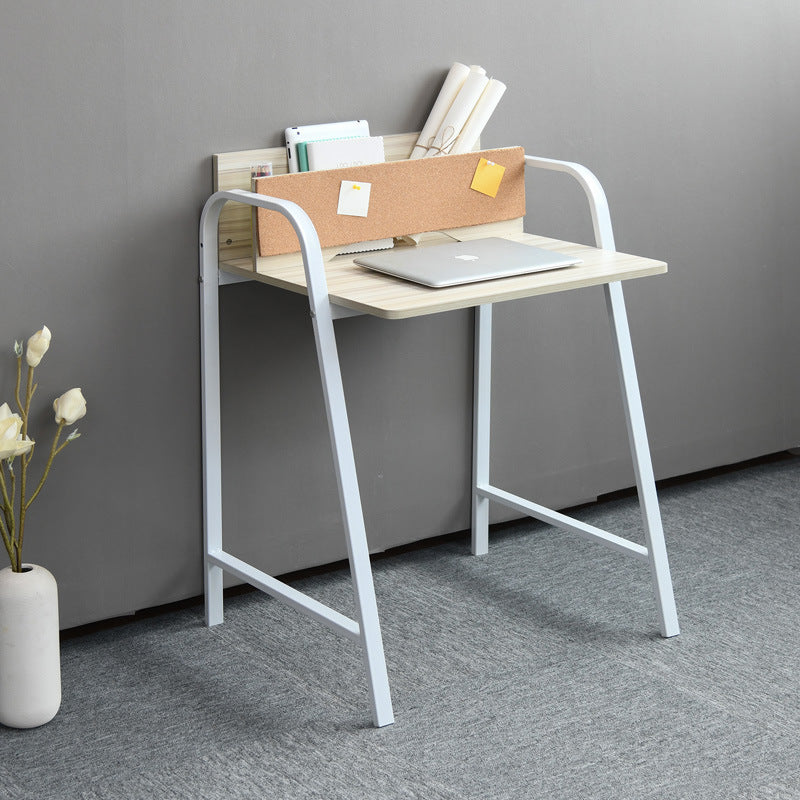 Modern Minimalist Rectangle Carbon Steel Medium Fiber Density Board Desk 4-Leg For Home Office DFM-F