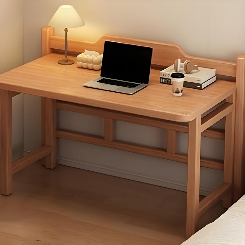 Modern Minimalist Wooden Rectangular Desk For Home Office DFM-F
