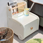 Lumendat Contemporary Creative Car-Shaped PE Plastic Kids Nightstand 1-Drawer For Bedroom Lumendat