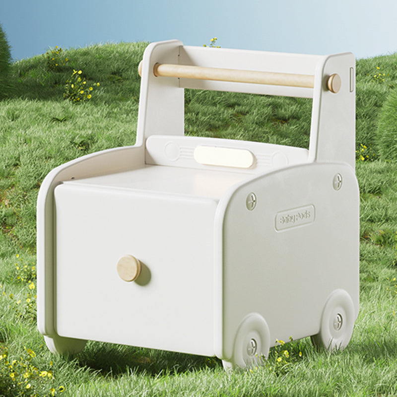 Lumendat Contemporary Creative Car-Shaped PE Plastic Kids Nightstand 1-Drawer For Bedroom Lumendat