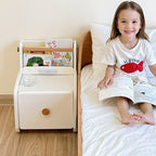 Lumendat Contemporary Creative Car-Shaped PE Plastic Kids Nightstand 1-Drawer For Bedroom Lumendat