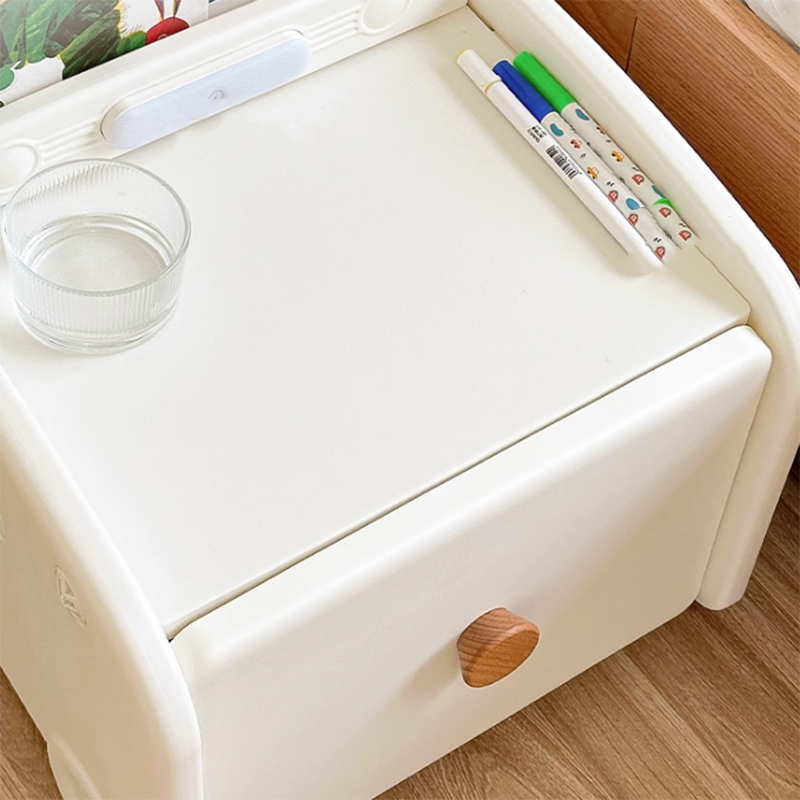 Lumendat Contemporary Creative Car-Shaped PE Plastic Kids Nightstand 1-Drawer For Bedroom Lumendat