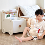 Lumendat Contemporary Creative Car-Shaped PE Plastic Kids Nightstand 1-Drawer For Bedroom Lumendat