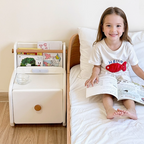 Lumendat Contemporary Creative Car-Shaped PE Plastic Kids Nightstand 1-Drawer For Bedroom Lumendat