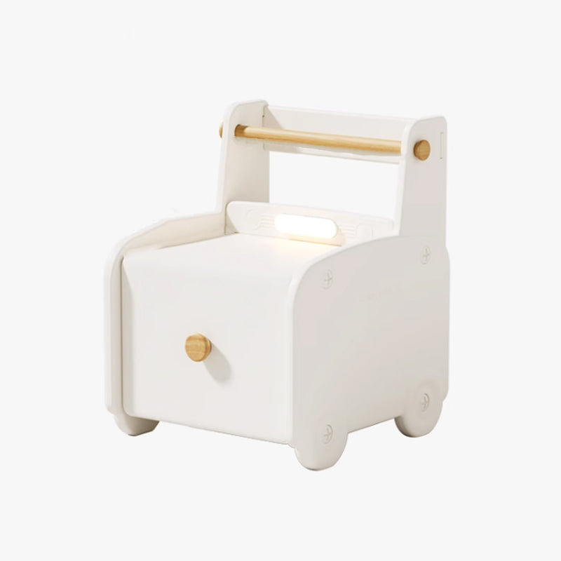 Lumendat Contemporary Creative Car-Shaped PE Plastic Kids Nightstand 1-Drawer For Bedroom Lumendat