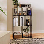 Modern Minimalist Acrylic Rectangular Storage Bookshelf 3-Tier For Home Office DFM-F