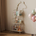 Lumendat Contemporary Creative Dinosaur-Shaped Iron Kids Floor-Standing Bookshelf 3-Layer For Study Lumendat