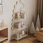 Lumendat Contemporary Creative Dinosaur-Shaped Iron Kids Floor-Standing Bookshelf 3-Layer For Study Lumendat