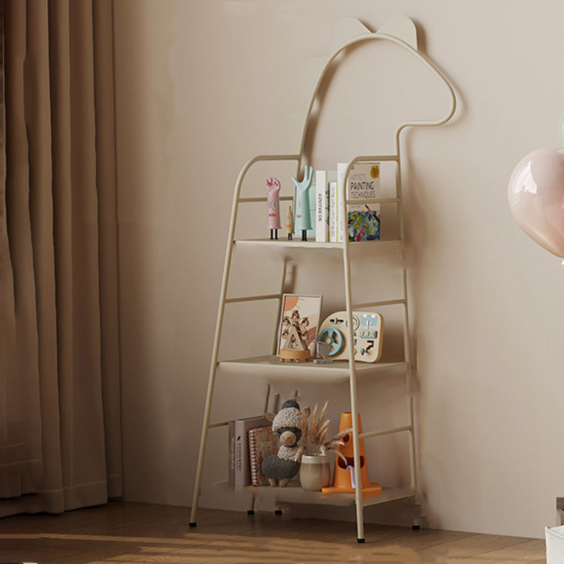 Lumendat Contemporary Creative Dinosaur-Shaped Iron Kids Floor-Standing Bookshelf 3-Layer For Study Lumendat