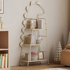 Lumendat Contemporary Creative Dinosaur-Shaped Iron Kids Floor-Standing Bookshelf 3-Layer For Study Lumendat