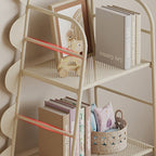 Lumendat Contemporary Creative Dinosaur-Shaped Iron Kids Floor-Standing Bookshelf 3-Layer For Study Lumendat
