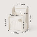 Lumendat Modern Art Deco Eco-Friendly HDPE Square Kids Storage Cabinet 1-Cabinet For Living Room & Bedroom Lumendat