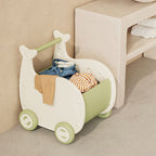 Lumendat Contemporary Creative Whale-Shaped Eco-Friendly HDPE Movable Kids Storage Cabinet 1-Storage For Living Room & Bedroom Lumendat