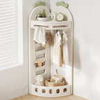 Lumendat Modern Minimalist Fan-Shaped Eco-Friendly HDPE PP Kids Storage Shelf 2-Tier For Living Room Lumendat
