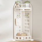 Lumendat Modern Minimalist Fan-Shaped Eco-Friendly HDPE PP Kids Storage Shelf 2-Tier For Living Room Lumendat