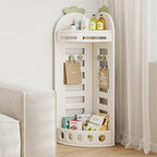 Lumendat Modern Minimalist Fan-Shaped Eco-Friendly HDPE PP Kids Storage Shelf 2-Tier For Living Room Lumendat