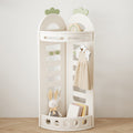 Lumendat Modern Minimalist Fan-Shaped Eco-Friendly HDPE PP Kids Storage Shelf 2-Tier For Living Room Lumendat