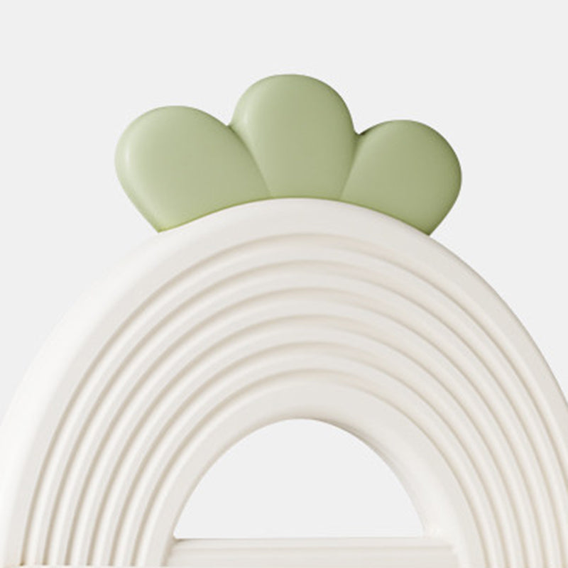 Lumendat Modern Minimalist Fan-Shaped Eco-Friendly HDPE PP Kids Storage Shelf 2-Tier For Living Room Lumendat
