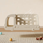 Lumendat Contemporary Creative Eco-Friendly HDPE Cartoon Car-Shaped Kids Desktop Bookshelf 2-Shelf For Study Room Lumendat