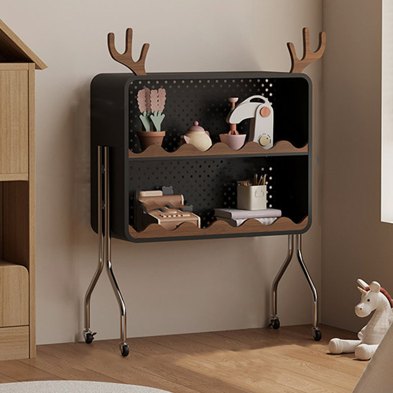 Lumendat Contemporary Nordic Cartoon Cat Ear & Deer Ear Iron Multi-layer Board Kids Movable Storage Cabinet 2-Tier For Living Room Lumendat