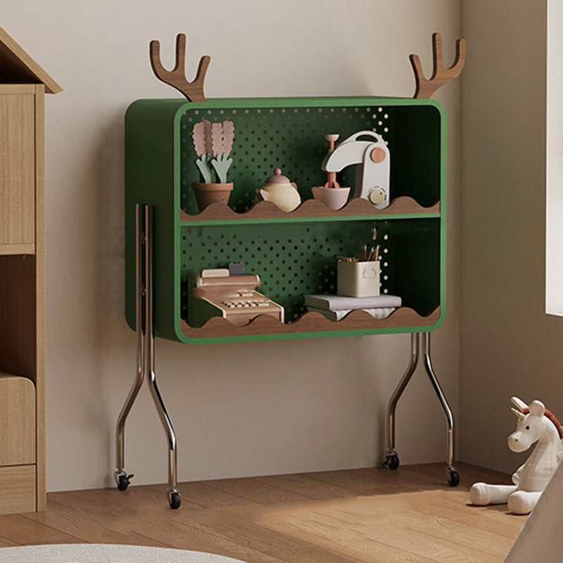 Lumendat Contemporary Nordic Cartoon Cat Ear & Deer Ear Iron Multi-layer Board Kids Movable Storage Cabinet 2-Tier For Living Room Lumendat