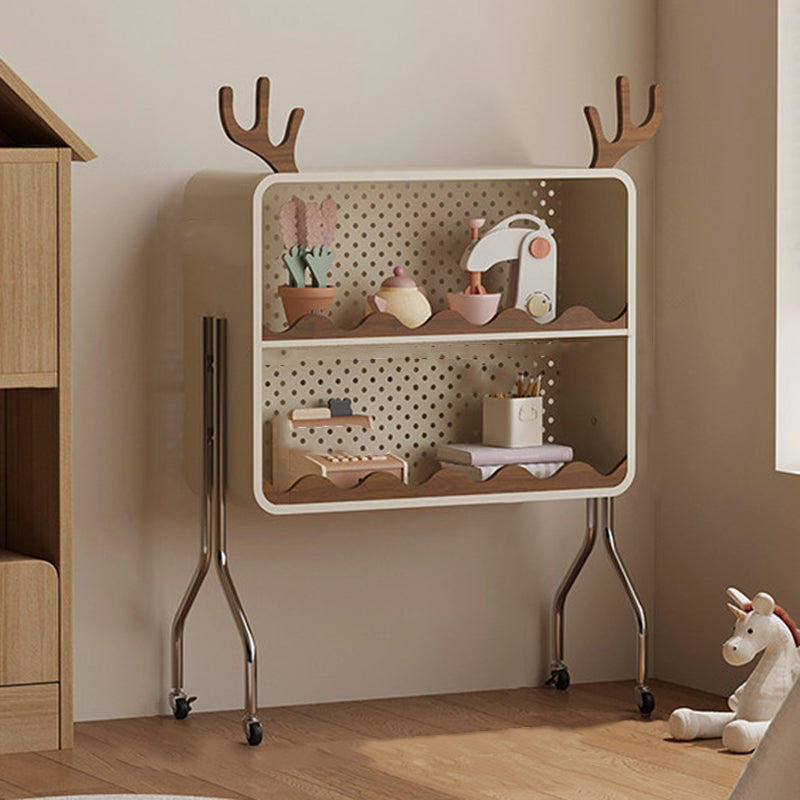 Lumendat Contemporary Nordic Cartoon Cat Ear & Deer Ear Iron Multi-layer Board Kids Movable Storage Cabinet 2-Tier For Living Room Lumendat