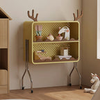 Lumendat Contemporary Nordic Cartoon Cat Ear & Deer Ear Iron Multi-layer Board Kids Movable Storage Cabinet 2-Tier For Living Room Lumendat