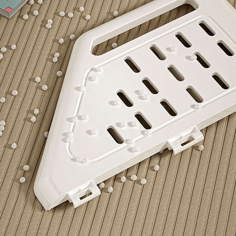 Lumendat Modern Minimalist Trapezoid PP Plastic Foldable Kids Bookshelf 3- Storage Compartment For Study Lumendat