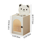 Lumendat Modern Minimalist Eco-Friendly Vacuum-Formed Panel Fluted Glass Cartoon Bear Rectangular Kids Magnetic USB Charging Sensor Light Nightstand 1 Lumendat