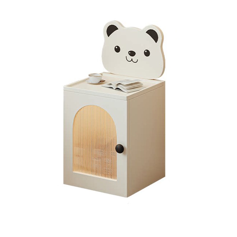 Lumendat Modern Minimalist Eco-Friendly Vacuum-Formed Panel Fluted Glass Cartoon Bear Rectangular Kids Magnetic USB Charging Sensor Light Nightstand 1 Lumendat