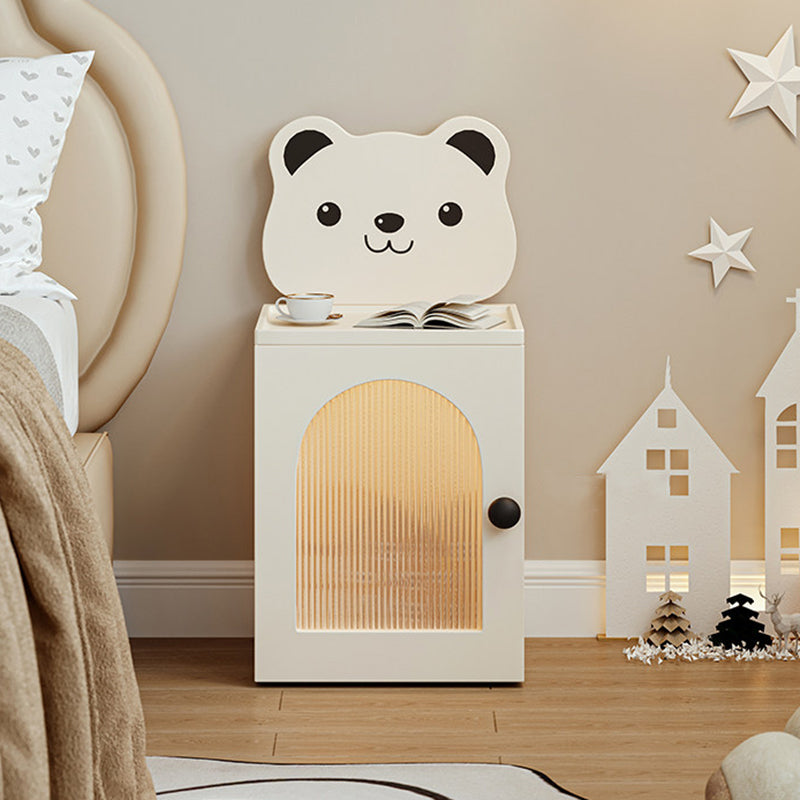 Lumendat Modern Minimalist Eco-Friendly Vacuum-Formed Panel Fluted Glass Cartoon Bear Rectangular Kids Magnetic USB Charging Sensor Light Nightstand 1 Lumendat