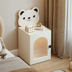 Lumendat Modern Minimalist Eco-Friendly Vacuum-Formed Panel Fluted Glass Cartoon Bear Rectangular Kids Magnetic USB Charging Sensor Light Nightstand 1 Lumendat