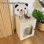 Lumendat Modern Minimalist Eco-Friendly Vacuum-Formed Panel Fluted Glass Cartoon Bear Rectangular Kids Magnetic USB Charging Sensor Light Nightstand 1 Lumendat