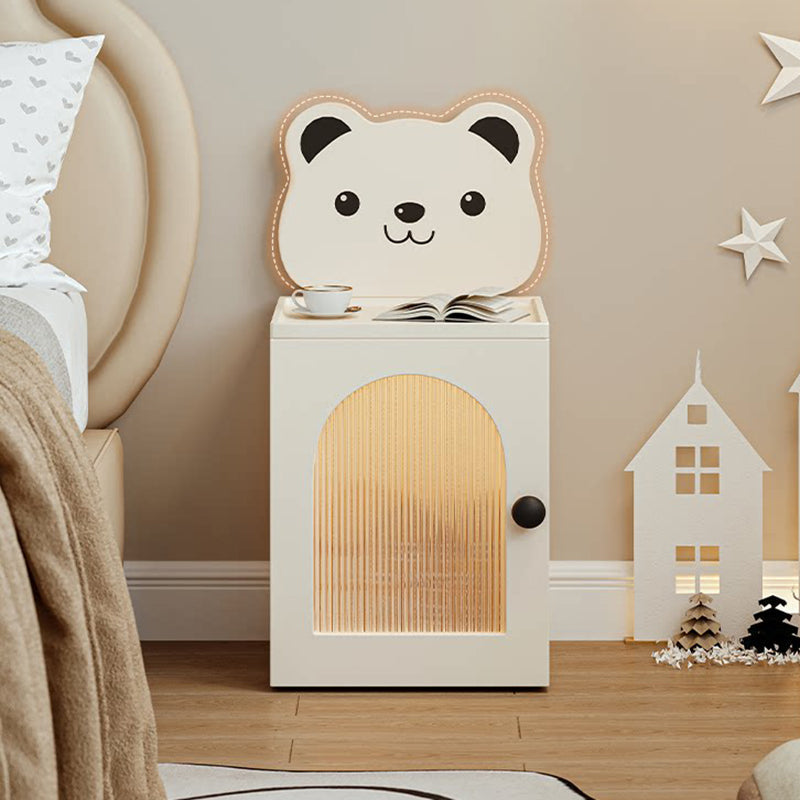 Lumendat Modern Minimalist Eco-Friendly Vacuum-Formed Panel Fluted Glass Cartoon Bear Rectangular Kids Magnetic USB Charging Sensor Light Nightstand 1 Lumendat