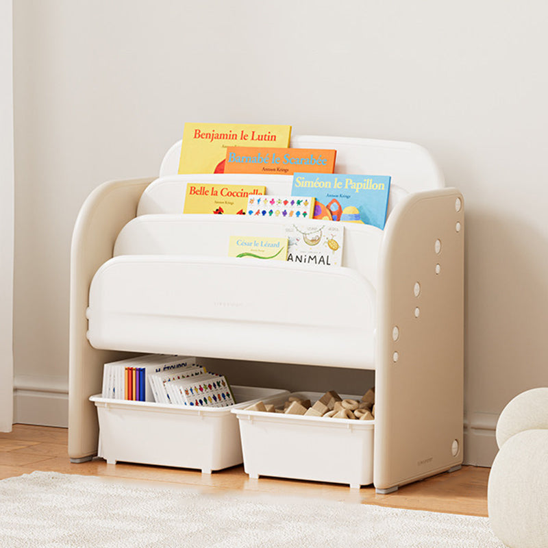 Lumendat Modern Minimalist HDPE Rectangular Lightweight Kids Bookshelf 2/6-Storage Box For Living Room & Study Lumendat