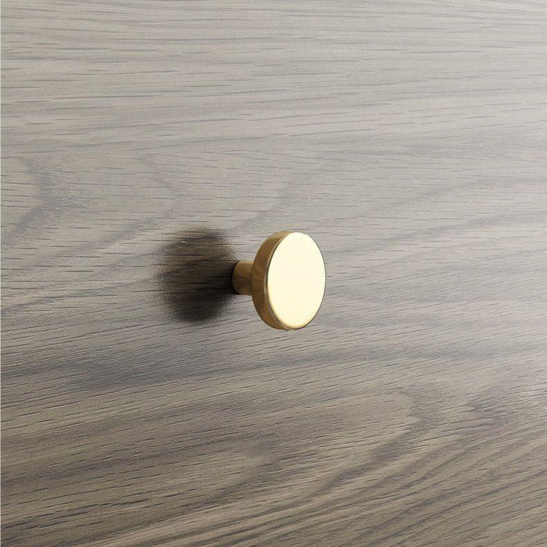 Lumendat Modern Art Deco Wood Panel Solid Wood Metal Cat-Shaped Cylindrical Nightstand With 2 Drawers For Bedroom Lumendat