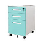 Modern Minimalist Steel Curved Rectangular Storage Cabinet With 2/3 Drawers For Home Office DFM-F