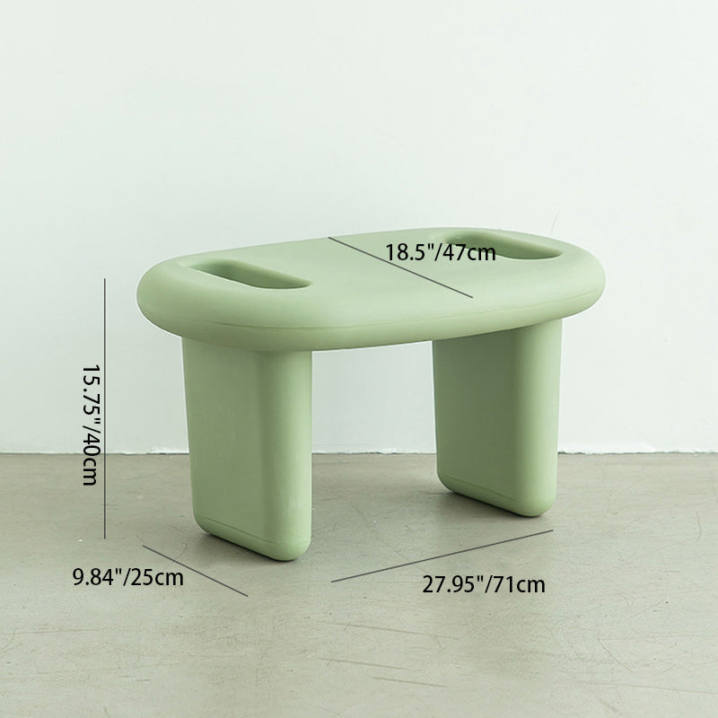 Lumendat Modern Minimalist Kids Oval PE Dining Table For Dining Room Lumendat