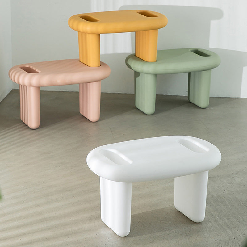 Lumendat Modern Minimalist Kids Oval PE Dining Table For Dining Room Lumendat