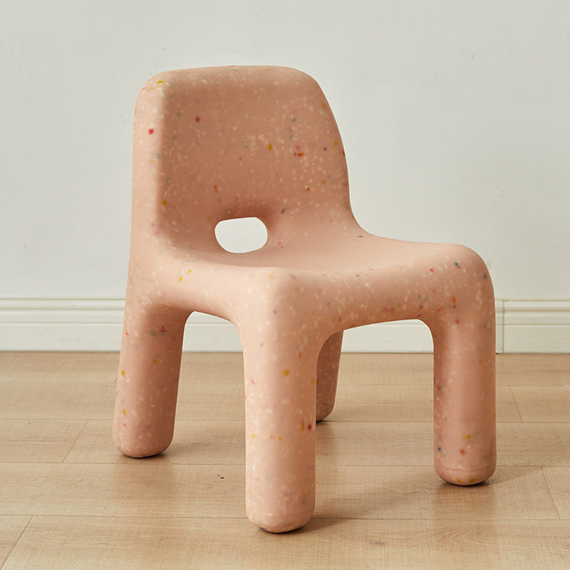 Lumendat Modern Minimalist Kids Square PE Dining Chair Backrest For Dining Room Lumendat