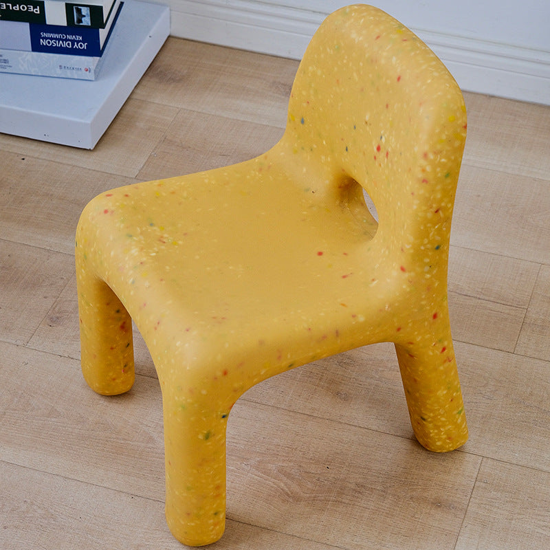 Lumendat Modern Minimalist Kids Square PE Dining Chair Backrest For Dining Room Lumendat