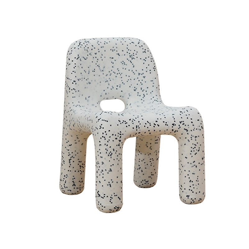 Lumendat Modern Minimalist Kids Square PE Dining Chair Backrest For Dining Room Lumendat