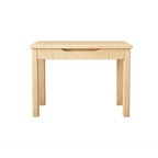 Modern Minimalist Rectangular Solid Wood Board Desks 1/2-Drawer For Home Office DFM-F